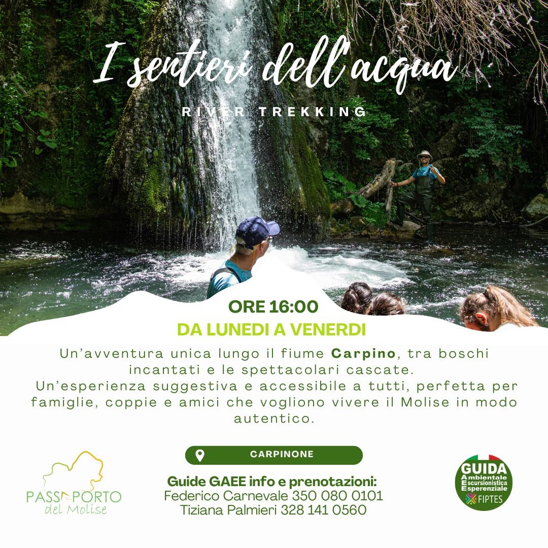 i sentieri dell'acqua river trekking
