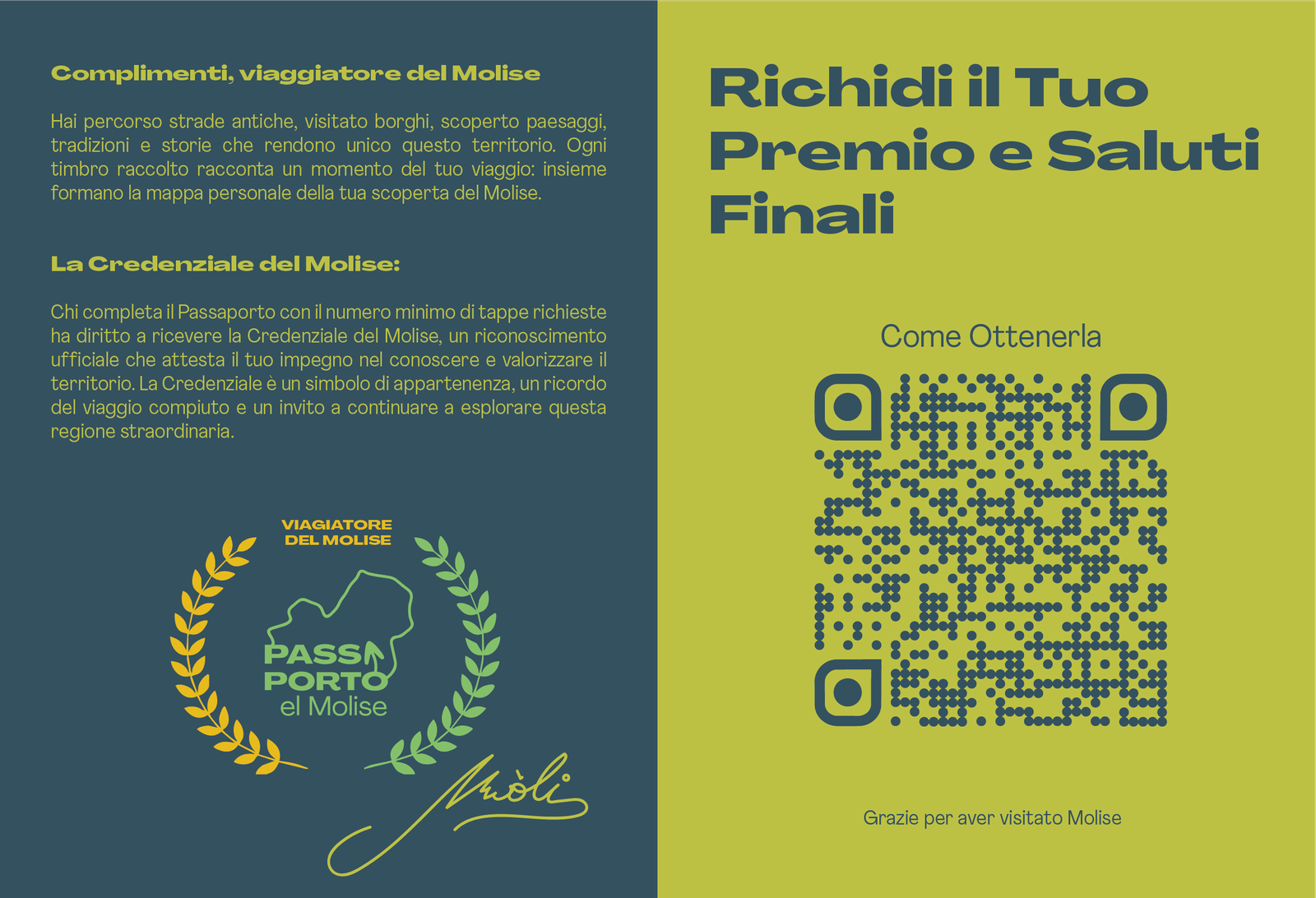 credenziale passaporto del molise