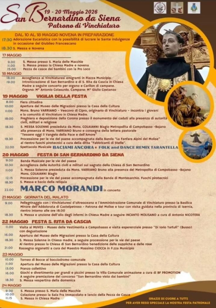 San Bernardino – Festa del Patrono di Vinchiaturo