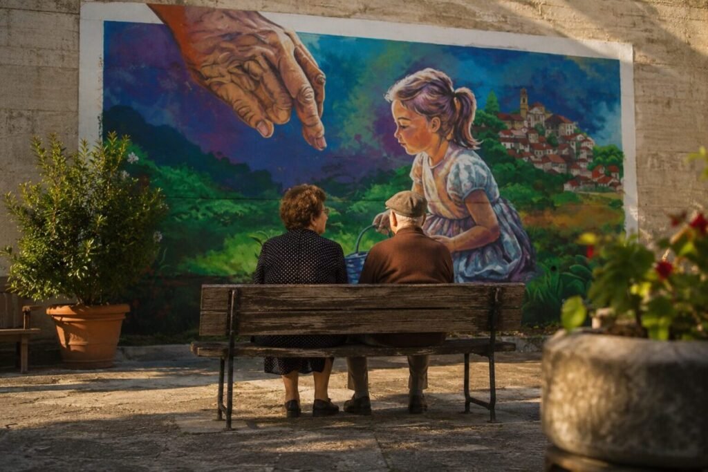 nunziatina e alberico, murales di baranello